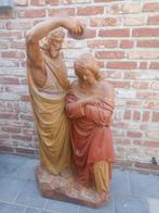 Kerkbeeld johannes de doper in terracotta, Antiek en Kunst, Antiek | Religie, Ophalen