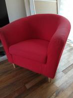 Twee Ikea Tullsta fauteuils (rood), Ophalen, Gebruikt, 75 tot 100 cm, Stof