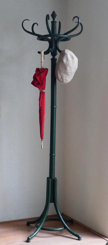 Nostalgische groene kapstok- vintage, Thonet stijl, sixties beschikbaar voor biedingen