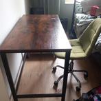 bureau tafel met houtenblad, Ophalen, Zo goed als nieuw
