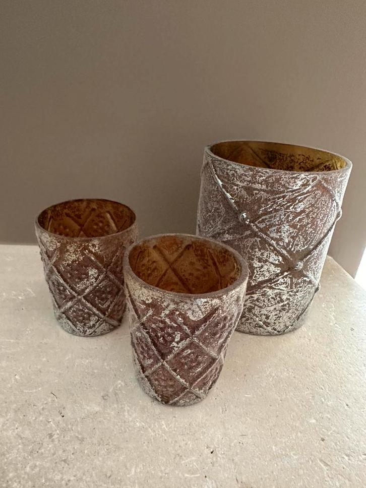 Riviera Maison votives waxinelichthouders, Huis en Inrichting, Woonaccessoires | Kandelaars en Kaarsen, Zo goed als nieuw, Ophalen of Verzenden