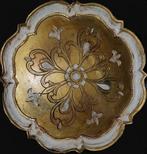 Vintage Italiaans Florentijns dienblad verguld gemerkt hout, Ophalen