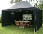 Zwarte Easy Up Vouwpaviljoen / Vouwtent 4.5 x 3m / Zijwanden, Tuin en Terras, Partytenten, Nieuw, Ophalen of Verzenden, Partytent