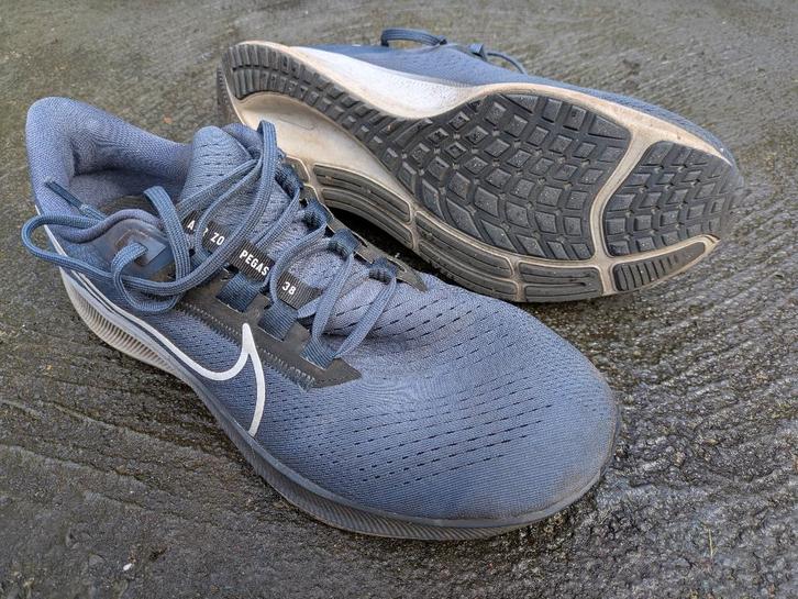 Nike Air Zoom Pegasus 38 Blauw Maat 45.5, Sport en Fitness, Loopsport en Atletiek, Gebruikt, Hardloopschoenen, Hardlopen, Nike