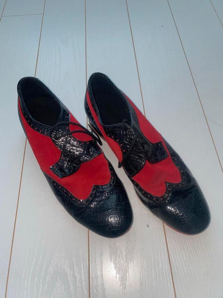 Dansschoenen diamant heren salsa bachata, Sport en Fitness, Dansen, Zo goed als nieuw, Schoenen, Ophalen of Verzenden