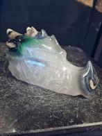 Draak van vulkaan agaat, uv-gevoelig 13 cm, Ophalen of Verzenden, Mineraal