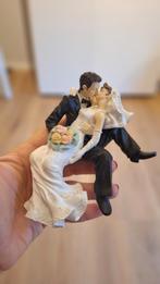 Bruiloftstaart Topper - Romantisch Bruidspaar, Ophalen of Verzenden, Zo goed als nieuw, Versiering, Geboorte of Huwelijk