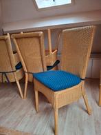 Lloyd Loom stoelen 6 stuks in goede staat, Ophalen, Zo goed als nieuw, Blauw