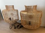Twee wand lampen rotan, Ophalen, Zo goed als nieuw, Minder dan 50 cm