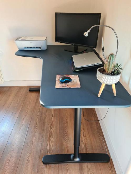 IKEA Bekant hoekbureau links 160x110, Huis en Inrichting, Bureaus, Gebruikt, Ophalen