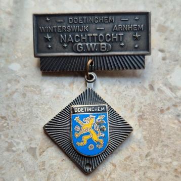 Medaille Nachttocht 70 KM Doetinchem Winsterswijk Arnhem beschikbaar voor biedingen