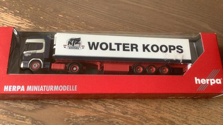 Herpa Scania Wolter Koops 1:87, Hobby en Vrije tijd, Modelauto's | 1:87, Nieuw, Bus of Vrachtwagen, Herpa, Ophalen of Verzenden