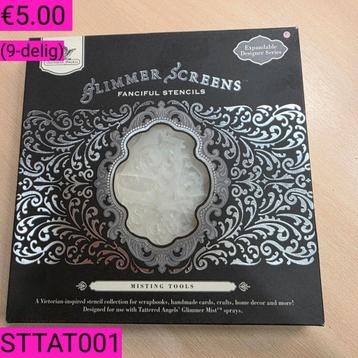 Stencils van Tattered Angels  beschikbaar voor biedingen