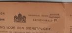 Oproep keuring dienstplicht 1923 gemeente Amsterdam, Ophalen of Verzenden, Overige soorten, Nederland, Overige typen