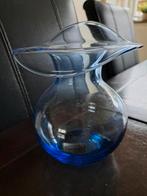 Schitterende Blauwe Design Vaas. Hand Made Chrystal., Ophalen of Verzenden