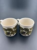 Vintage Biltons Tassen - Groen Blad Design, Gebruikt, Ophalen of Verzenden, Overige stijlen, Kop(pen) en/of Schotel(s)