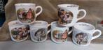 Ot en Sien mokken 6 stuks 2 sets van 3, 7,50 per set, Ophalen of Verzenden, Zo goed als nieuw, Kop en/of schotel