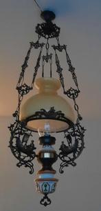 Prachtige antieke, hanglamp met schepen, 130 cm!!, Antiek en Kunst, Antiek | Lampen, Ophalen