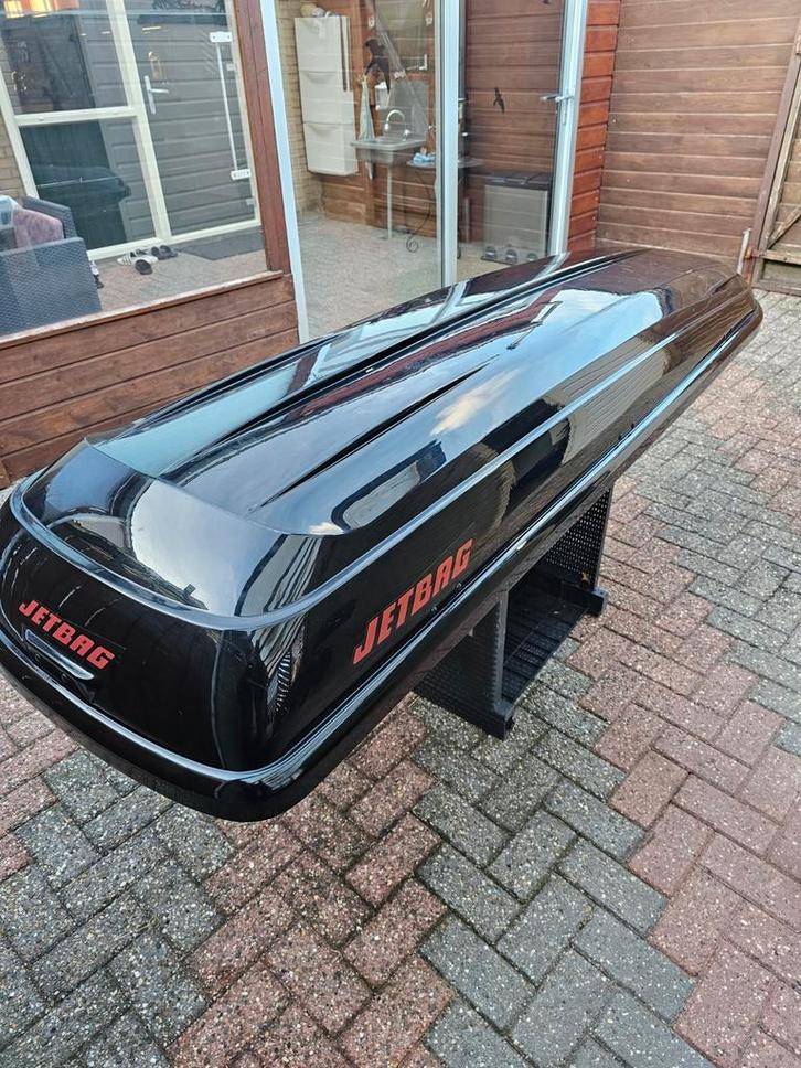 Jetbag dakkoffer - hoog glans Zwart, Auto diversen, Dakkoffers, Gebruikt, Ophalen of Verzenden