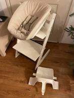 🧡 Witte Stokke Tripp Trapp Newborn en Babyset 🩵, Kinderen en Baby's, Kinderstoelen, Ophalen, Gebruikt, Meegroeistoel, Stoelverkleiner