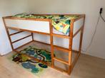 Kura omkeerbaar bed (IKEA) 90x200 met bedtent jungle, Kinderen en Baby's, Kinderkamer | Stapelbedden en Hoogslapers, Ophalen, Zo goed als nieuw