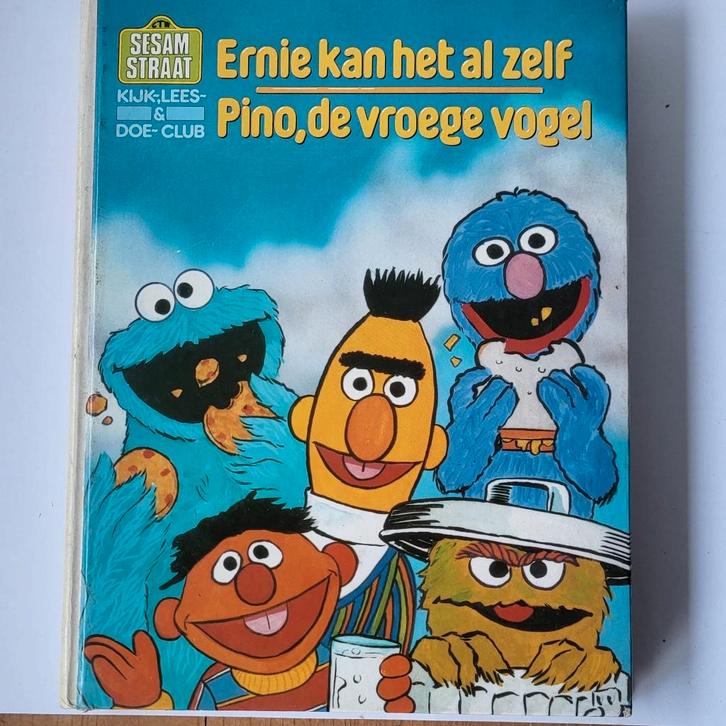 Sesamstraat boeken, borden, bekers en nog vintage cartoon, Verzamelen, Retro, Overige typen, Ophalen of Verzenden
