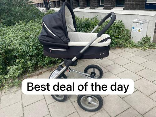 Zwarte Mutsy kinderwagen 2-in-1, met maxi-cosy (baby relax), Kinderen en Baby's, Kinderwagens en Combinaties, Zo goed als nieuw