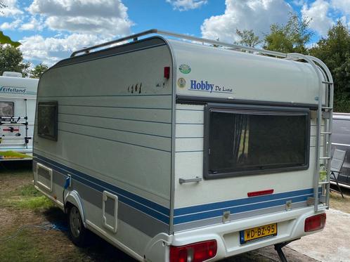 Hobby caravan De luxe 400 KB, Caravans en Kamperen, Caravans, Particulier, tot en met 4, 750 - 1000 kg, Treinzit, Hobby, Dwars-stapelbed