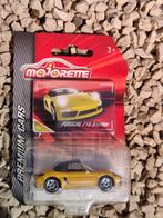 Majorette Porsche 718 Boxster GEEL, Ophalen of Verzenden, Zo goed als nieuw, Auto