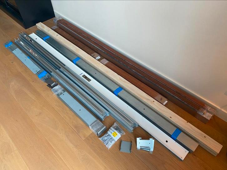Schuifdeursysteem Svedex Motion Extra in de wand + Lijsten, Doe-het-zelf en Verbouw, Deuren en Horren, Nieuw, Binnendeur, 200 tot 215 cm