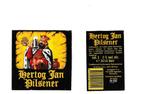 Bieretiket  Hertog Jan  Pilsener  thte apr 92  30 cl, Ophalen of Verzenden, Gebruikt, Overige typen, Overige merken