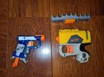 2x Nerf Pistolen met pijltjes houder, Ophalen of Verzenden, Zo goed als nieuw