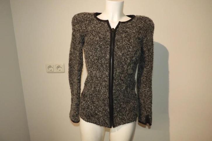 Isabel Marant deels wollen vest jasje rits pof mouwtjes S, Kleding | Dames, Jasjes, Kostuums en Pakken, Gedragen, Jasje, Maat 36 (S)