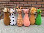 Pluchen kegelspel bowling dieren, rammelaars, Kinderen en Baby's, Ophalen, Zo goed als nieuw, Overige typen