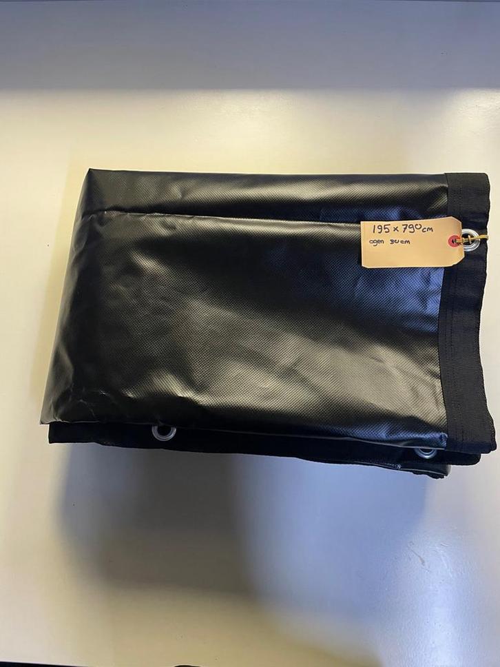 Zwart PVC zeil 600gr 790 x 195cm, Doe-het-zelf en Verbouw, Zeil en Folie, Nieuw, Zeil, 10 tot 15 m², Ophalen of Verzenden