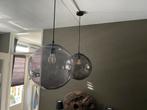 Hanglampen glazen bol 2 stuks Diameter is 40 cm, Ophalen, Zo goed als nieuw, Minder dan 50 cm
