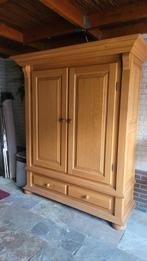 Massief licht eiken kast.. 170 B x 205 H, Ophalen, Gebruikt, 200 cm of meer, 150 tot 200 cm