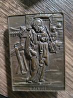 Antieke Plaquette – Sint Jozef met Kind Jezus, Antiek en Kunst, Ophalen of Verzenden