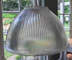 Holophane hanglamp XL, geribbeld glas, Ophalen of Verzenden, Glas, Minder dan 50 cm