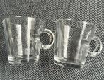 2 Nespresso koffie glaasjes, Huis en Inrichting, Keuken | Servies, Glas of Glazen, Ophalen of Verzenden, Overige stijlen, Glas