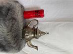 Antieke Marokkaanse theepot - verzilverd handgehamerd, Antiek en Kunst, Antiek | Tin, Ophalen of Verzenden