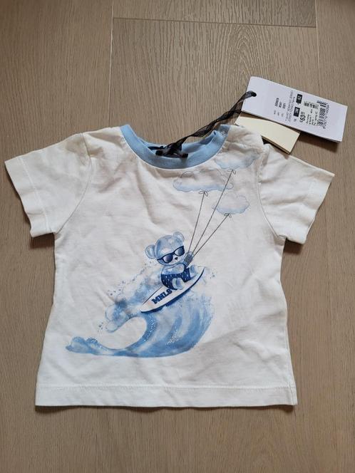 Nieuw shirtje van Monnalisa maat 62 twv €63, Kinderen en Baby's, Babykleding | Maat 62, Nieuw, Jongetje, Shirtje of Longsleeve
