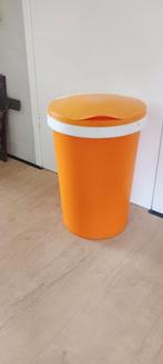 Vintage retro prullenbak vuilnisbak oldschool Bijna gratis, Overige materialen, 50 tot 75 cm, 40 liter of meer, Ophalen of Verzenden