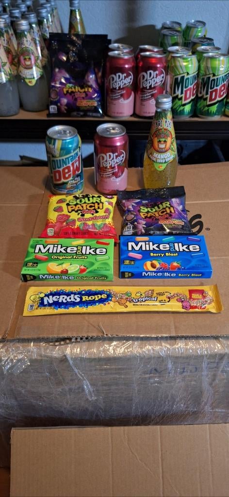 Amerikaanse Candy & Drinks Box, Diversen, Levensmiddelen, Ophalen of Verzenden