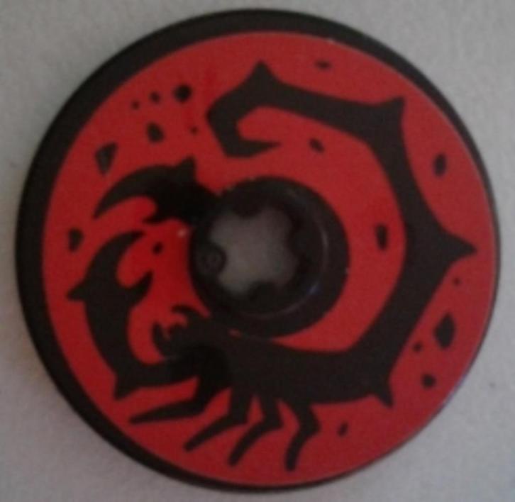 Lego Vikings Schild Schild Technic, Disk 3 x 3 with Black Sc, Kinderen en Baby's, Speelgoed | Duplo en Lego, Zo goed als nieuw