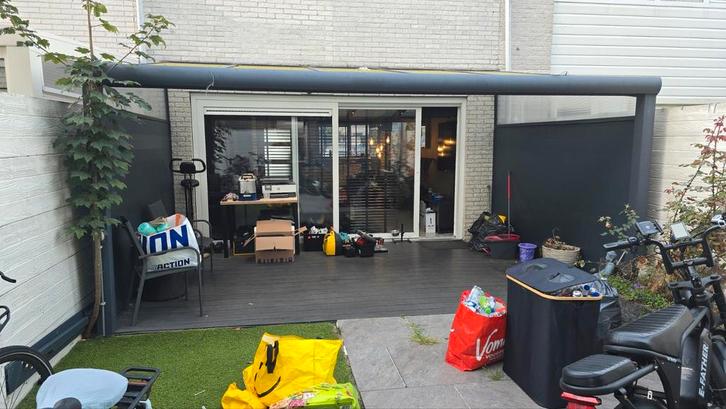 Terrasoverkapping met zijwanden (5x3), Tuin en Terras, Overkappingen, Gebruikt, Veranda, Ophalen of Verzenden