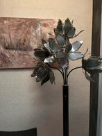 Vintage mid century lotus flower floorlamp, Ophalen, Zo goed als nieuw, Glas, Minder dan 100 cm