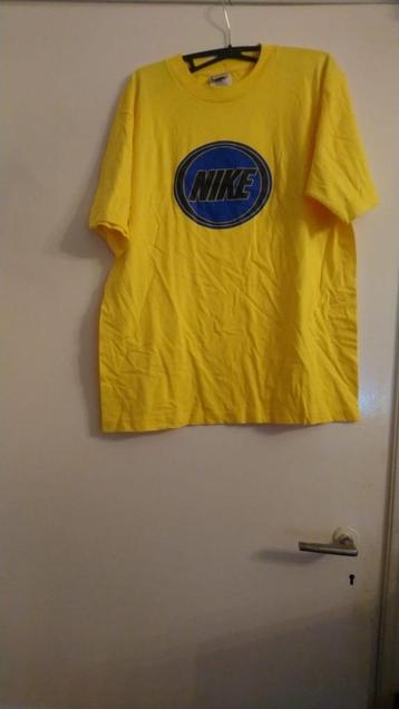 Nog Nieuw vintage retro Collectors item NIKE t-shirt Geel s beschikbaar voor biedingen