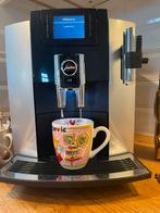Jura E8 zilver/Inox Grote Beurt+Nieuwe Maalschijven, Witgoed en Apparatuur, Koffiezetapparaten, Ophalen of Verzenden, Zo goed als nieuw