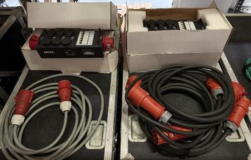 Set BOTEX Stroomverdelers + kabels beschikbaar voor biedingen